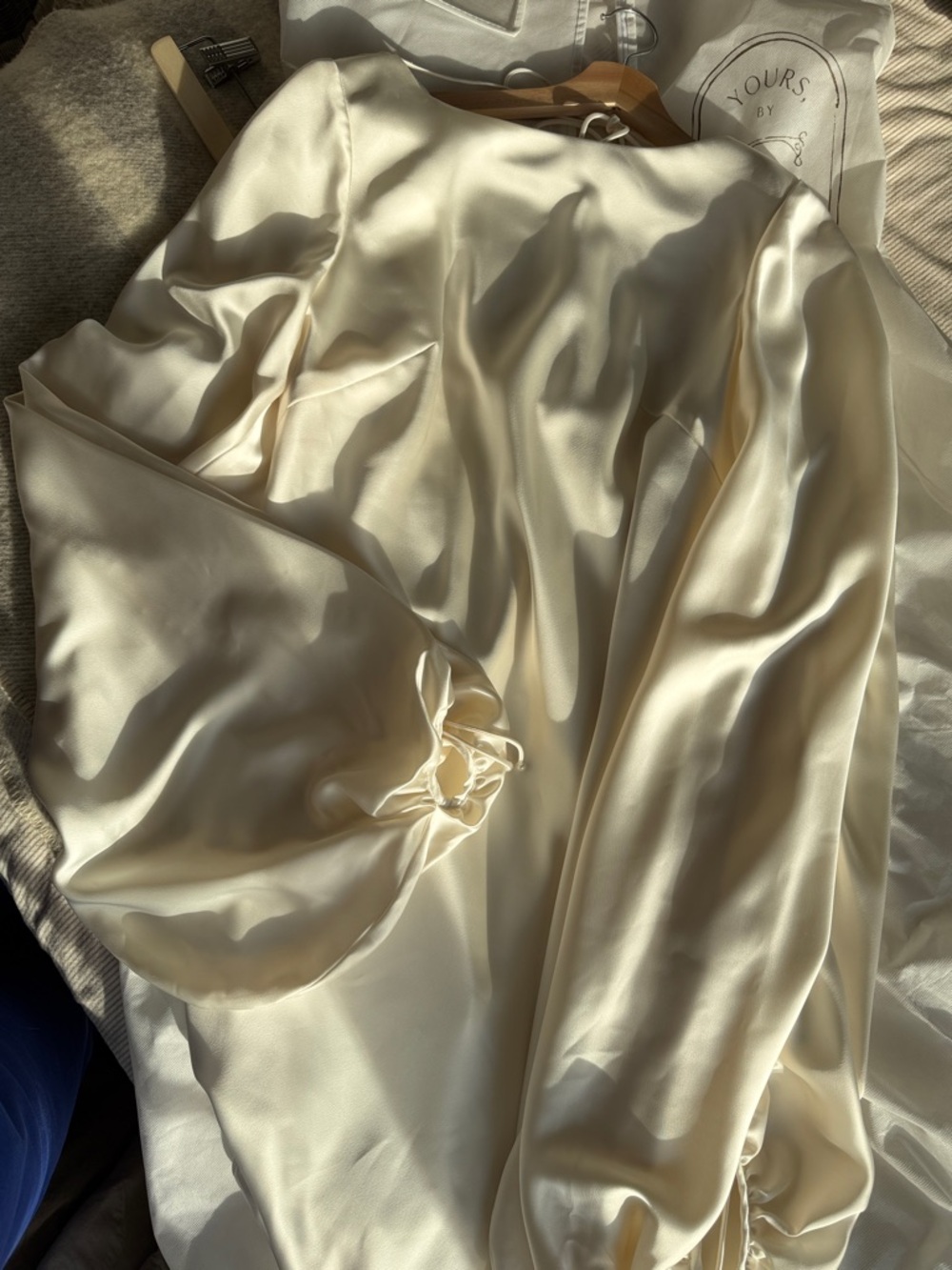 Savannah Miller Designer Wedding Gown Silk Satin Open Back US 10 NWT - Picture 11 of 13